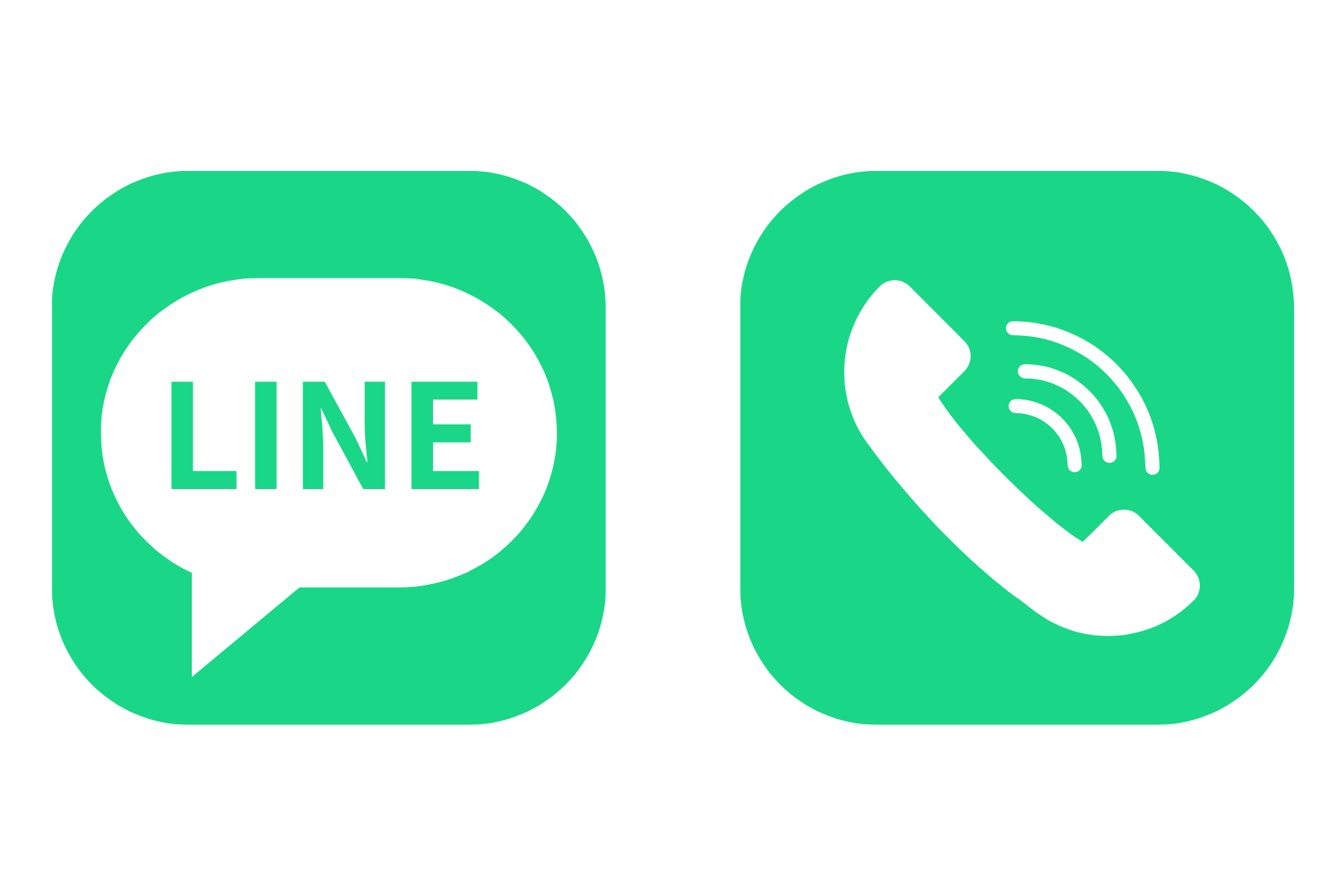 LINEと電話予約